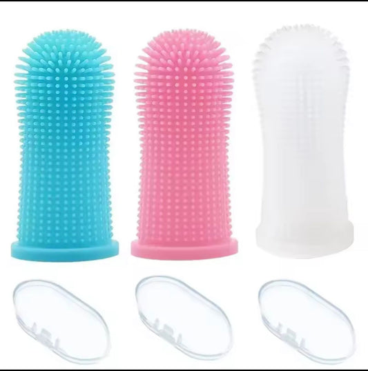 Soft Silicone Pet Finger Toothbrush β Dog & Cat Teeth Cleaning & Breath Care Tool