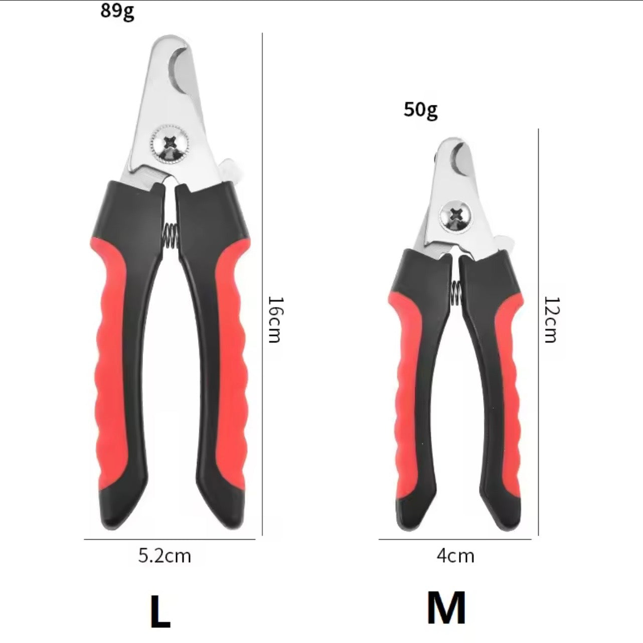 🐾 Pet Nail Clippers – Safe Cat & Dog Nail Trimmer Scissors for Small to Large Pets