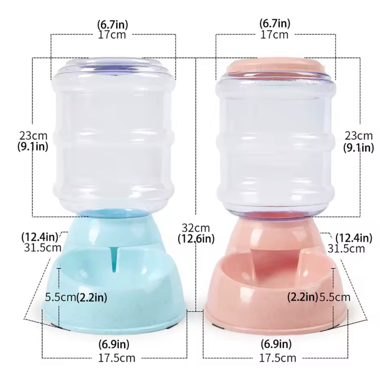 🐾 3.8L Automatic Pet Feeder & Water Dispenser – Gravity Feeding Station for Small & Medium Pets