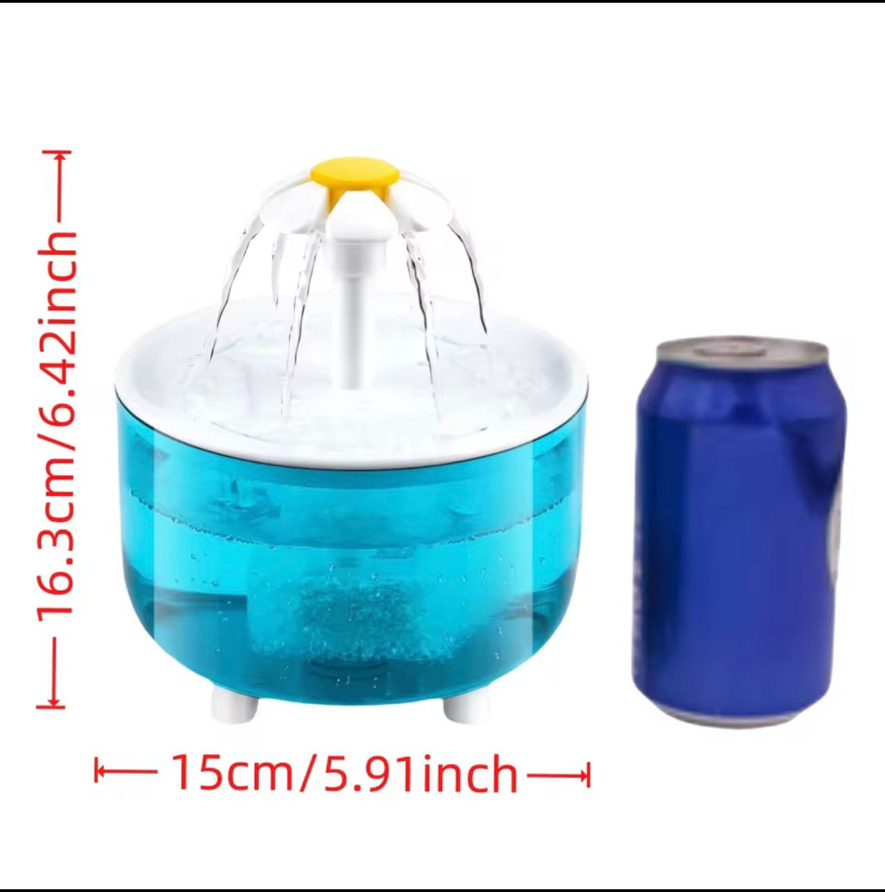 🐱 1200mL USB Pet Water Fountain with 4 Filters – Automatic Cat Water Dispenser