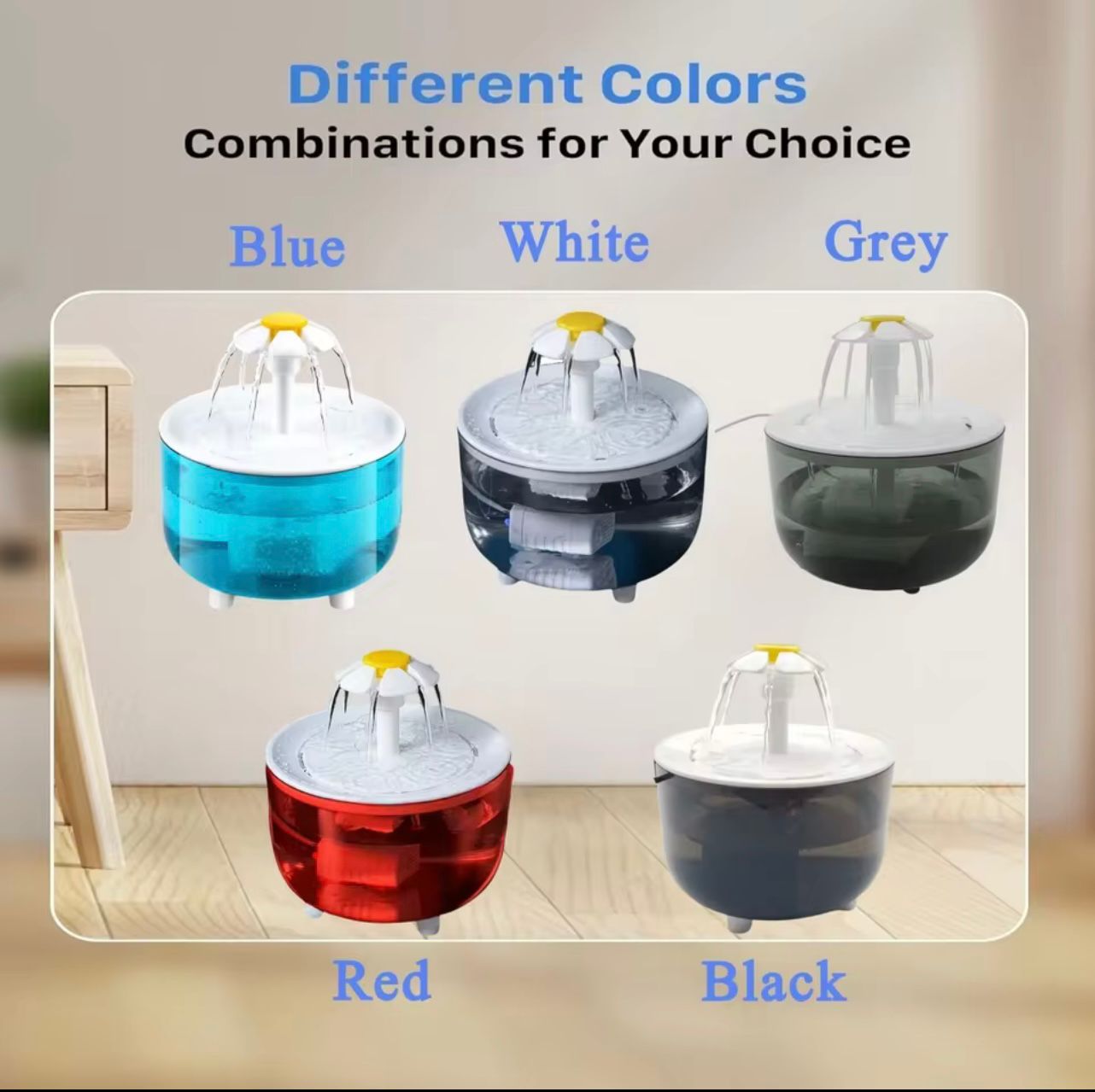 🐱 1200mL USB Pet Water Fountain with 4 Filters – Automatic Cat Water Dispenser