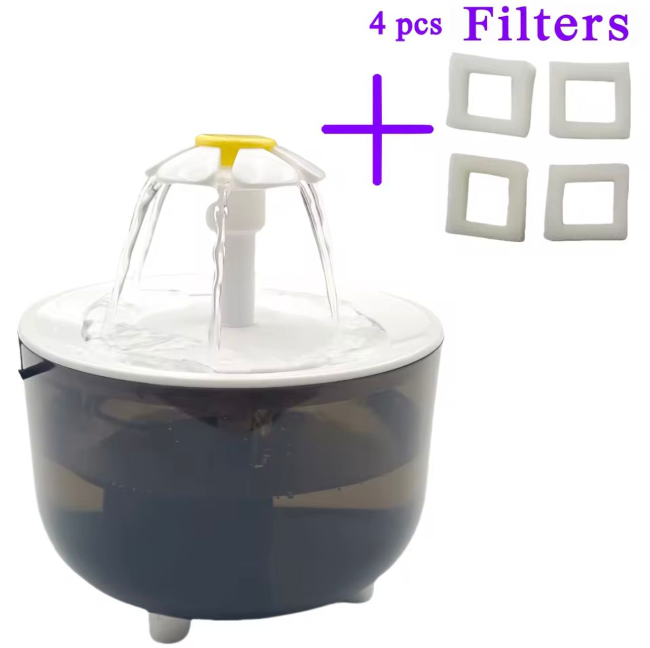 🐱 1200mL USB Pet Water Fountain with 4 Filters – Automatic Cat Water Dispenser