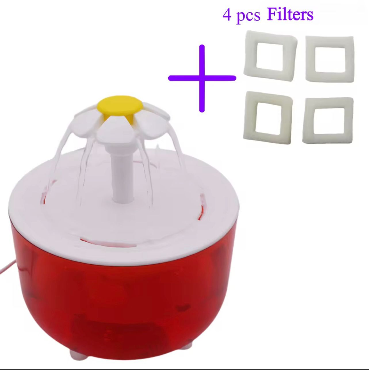 🐱 1200mL USB Pet Water Fountain with 4 Filters – Automatic Cat Water Dispenser
