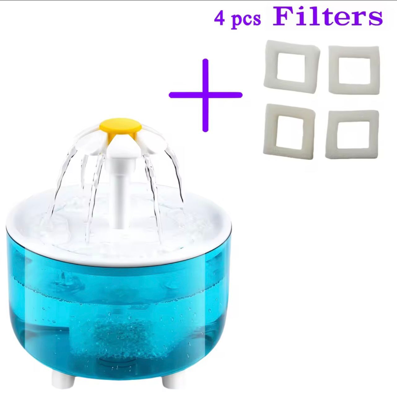 🐱 1200mL USB Pet Water Fountain with 4 Filters – Automatic Cat Water Dispenser